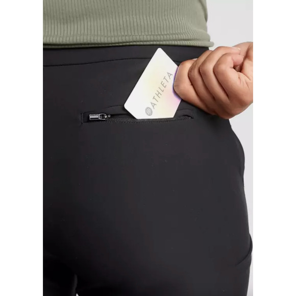 Athleta Stellar Straight Crop Pant Black Plus Size 26 NWT $129 Workwear Stretch - Picture 6 of 7